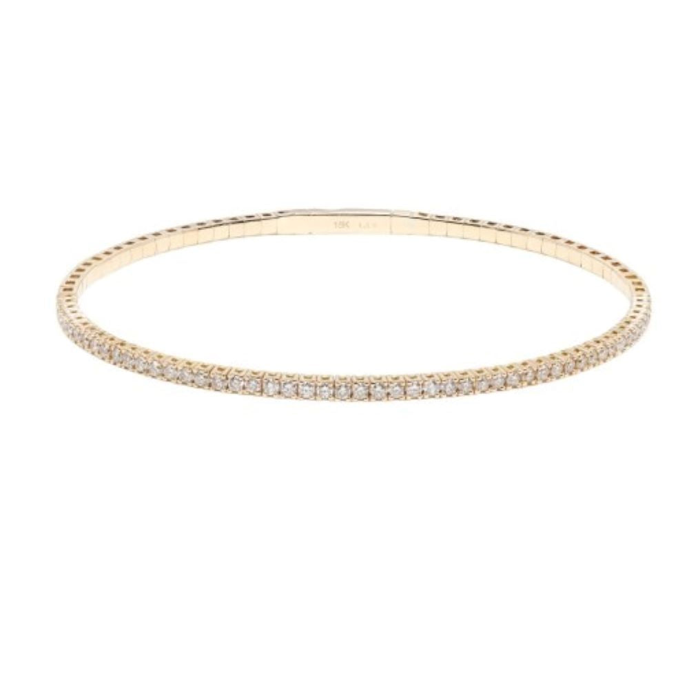 Timeless Brilliance: 18K Gold Diamond Bangle (BWG1104-10)