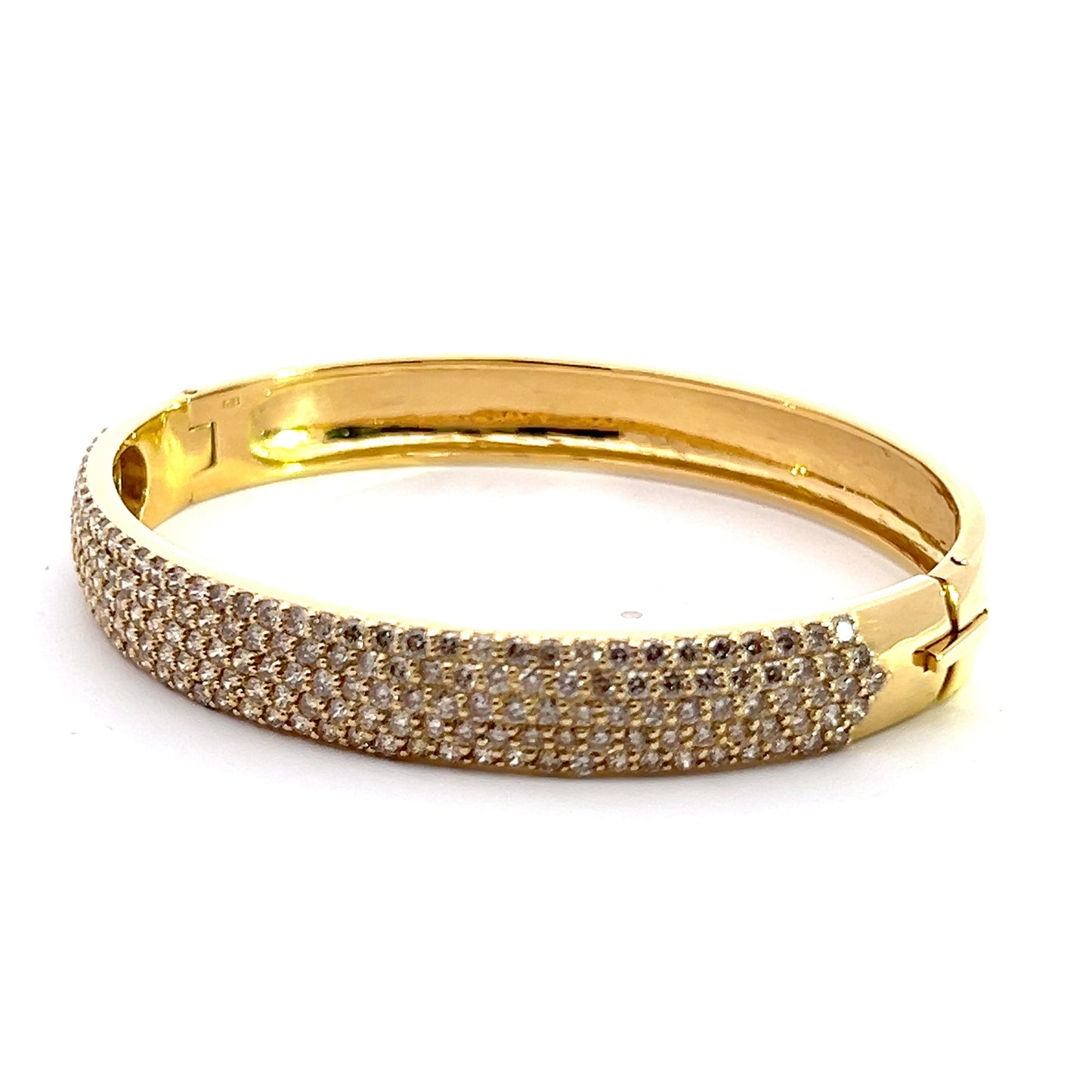 Elegant Yellow Gold and Diamond Bangle/ Bracelet (CX1121)