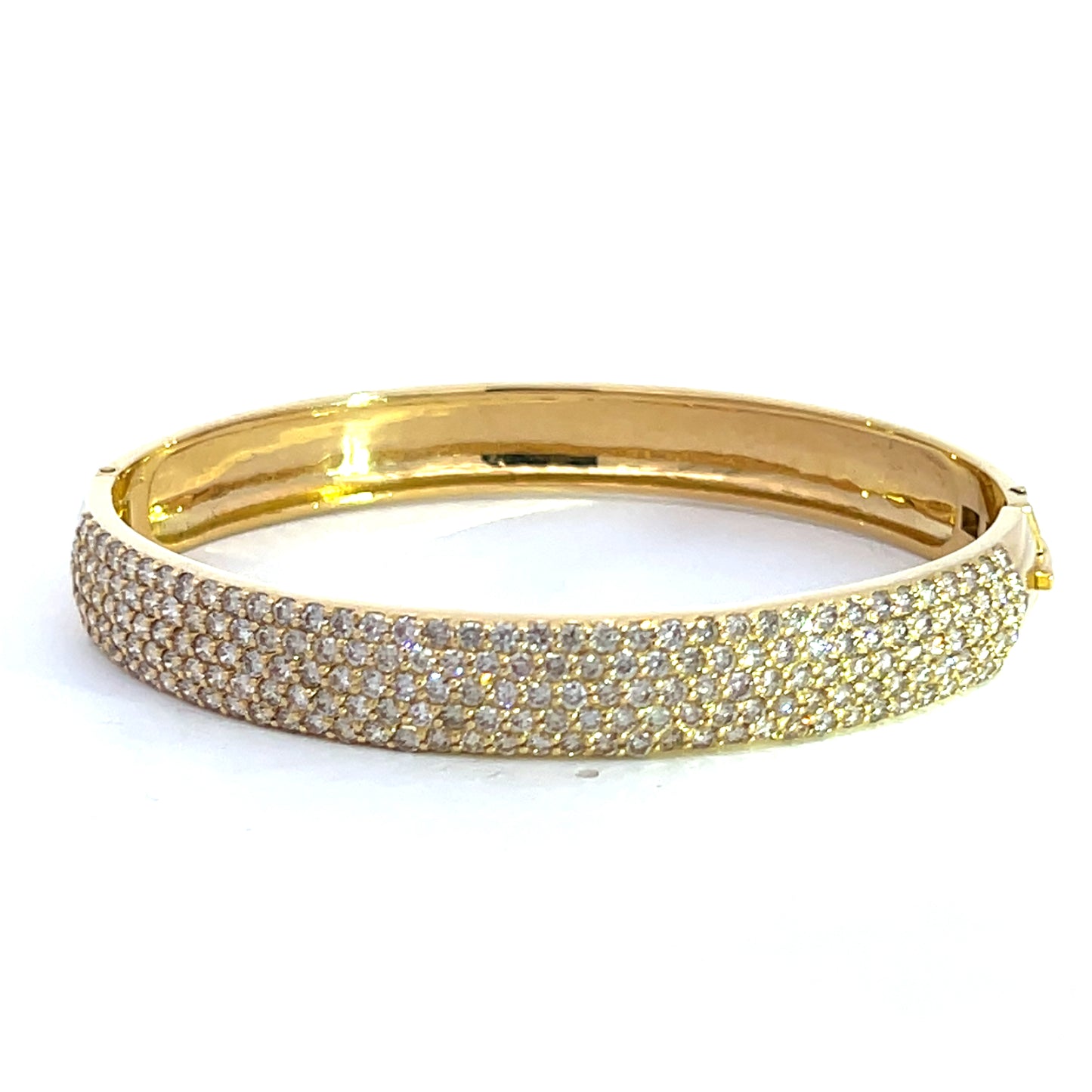 Elegant Yellow Gold and Diamond Bangle/ Bracelet (CX1121)
