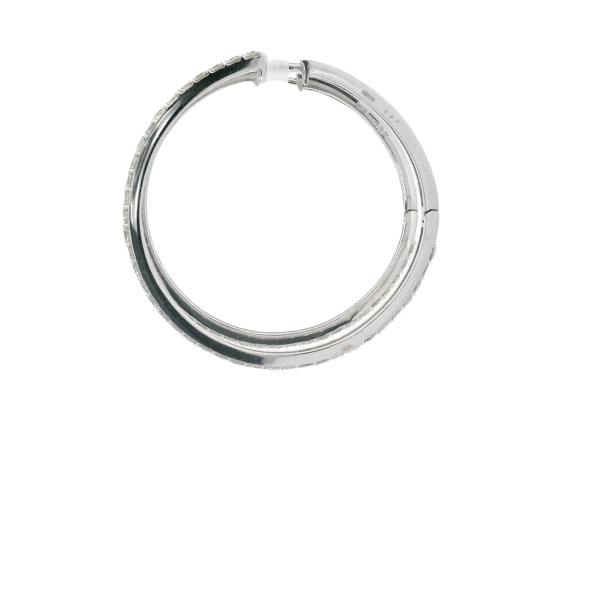 Elegant Diamond Hoop Earrings (E0300-5)