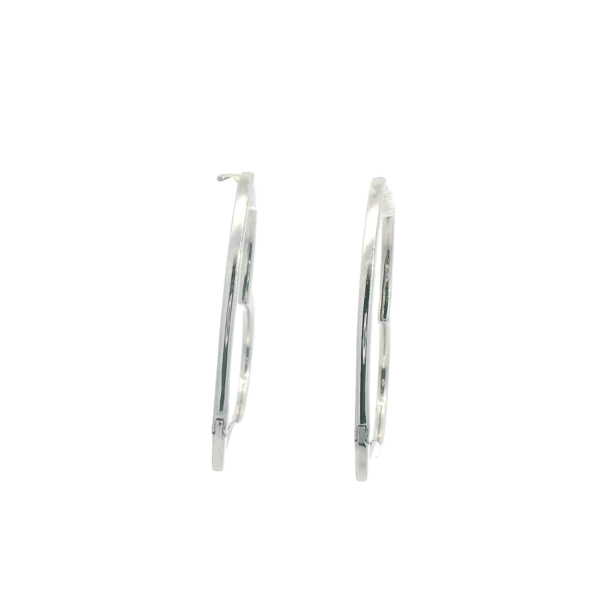 Diamond heart hoop earrings (E0351-10)