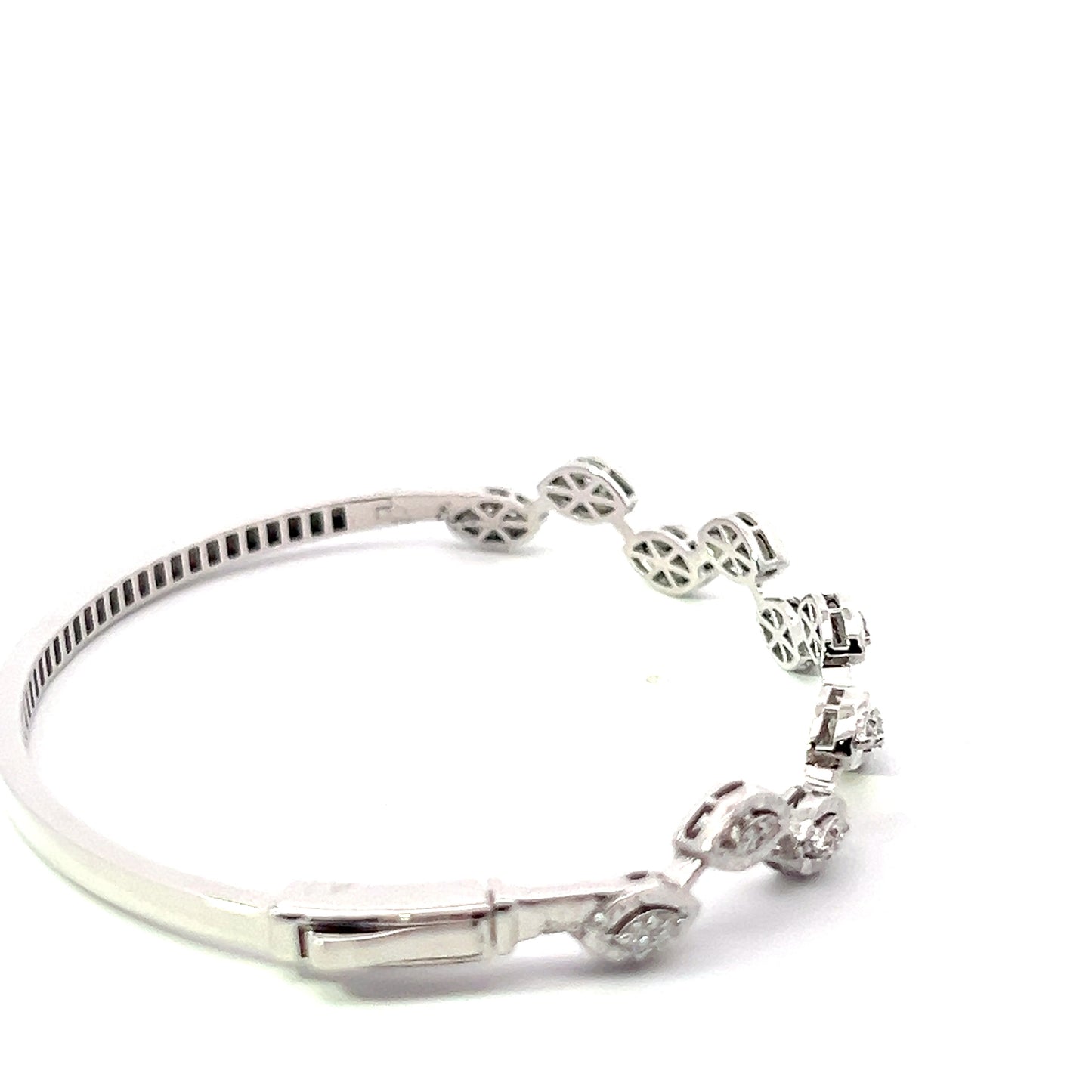 Elegant Silver Bracelet with Sparkling Details (JJ338)
