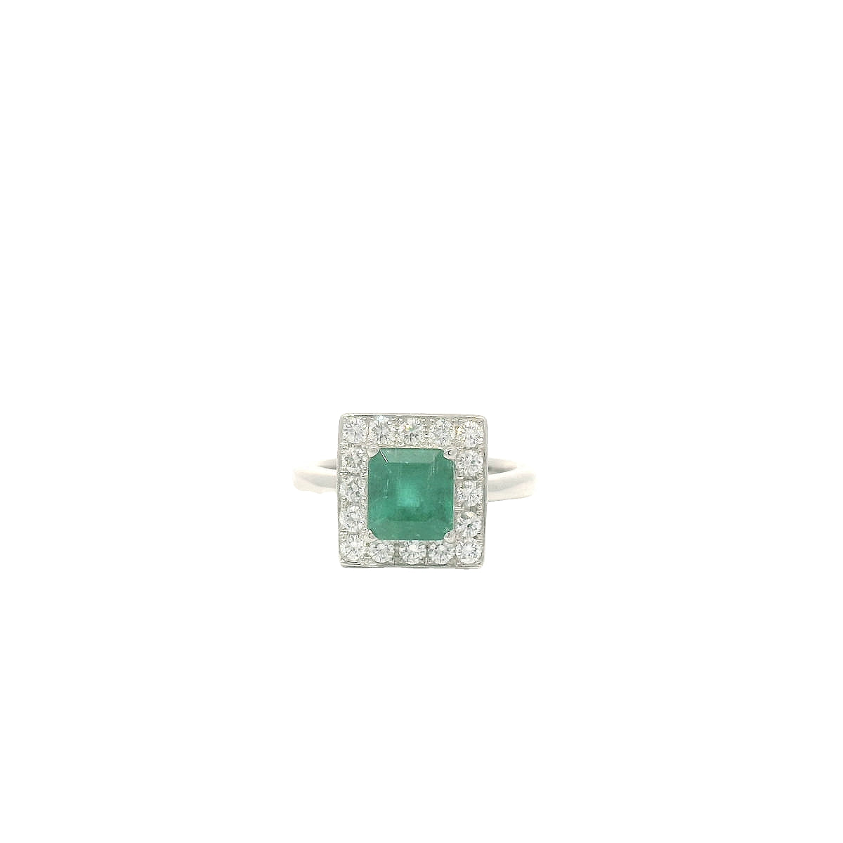 Elegant Emerald and Diamond Ring (JM1626)