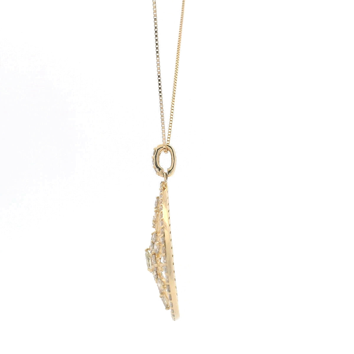 Elegant Gold Pendant with Diamonds (LE5711-2)