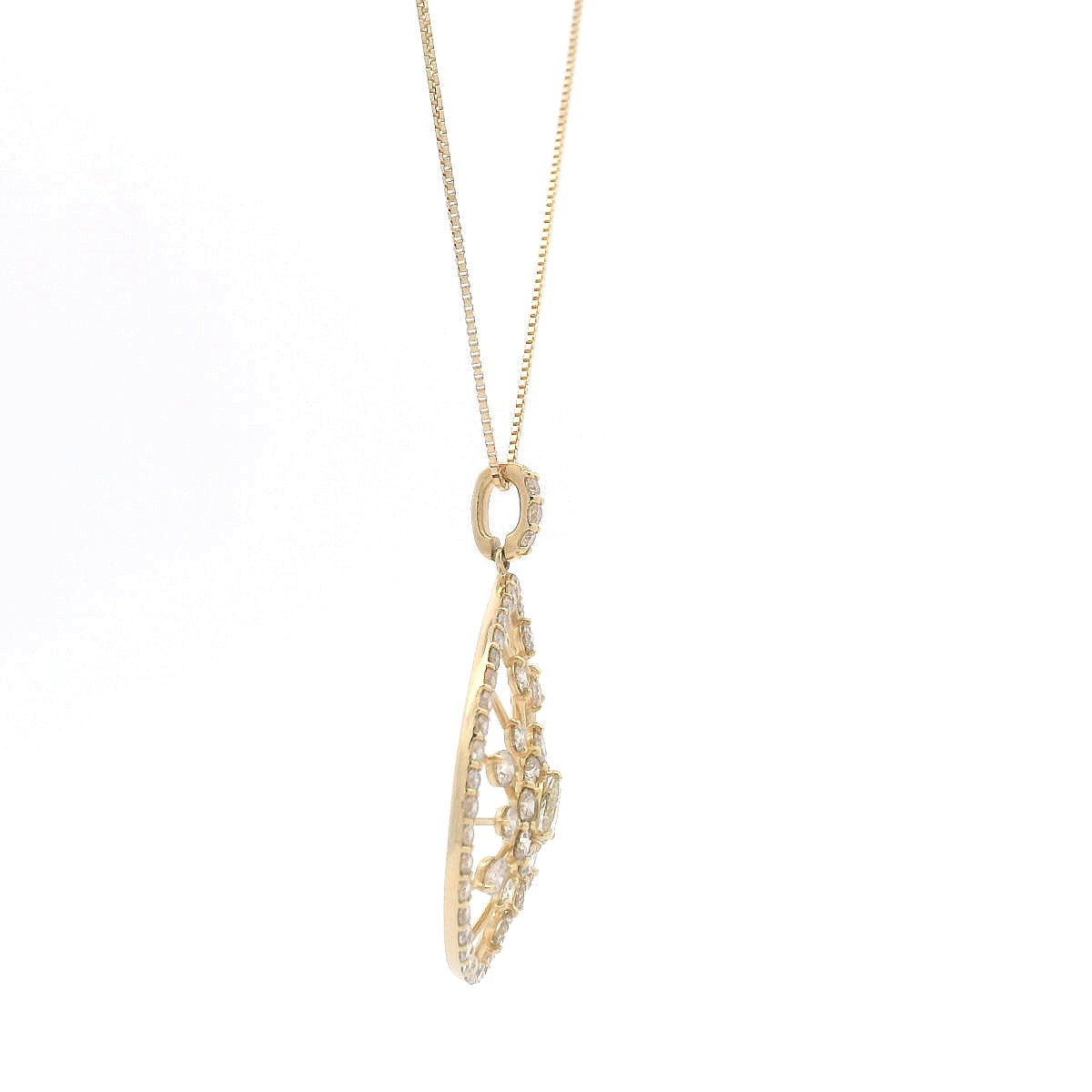Elegant Gold Pendant with Diamonds (LE5711-2)