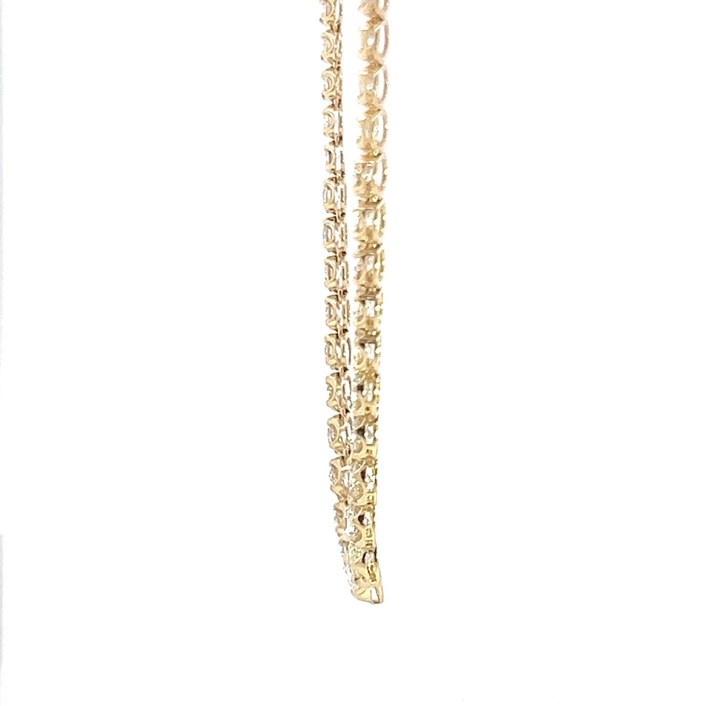 Elegant Gold Necklace with Sparkling Diamonds - NWG9097-4