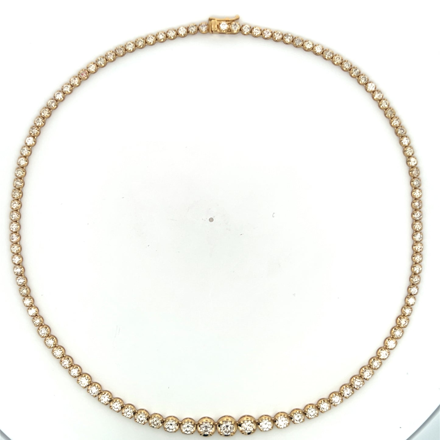 Elegant Gold Necklace with Sparkling Diamonds - NWG9097-4