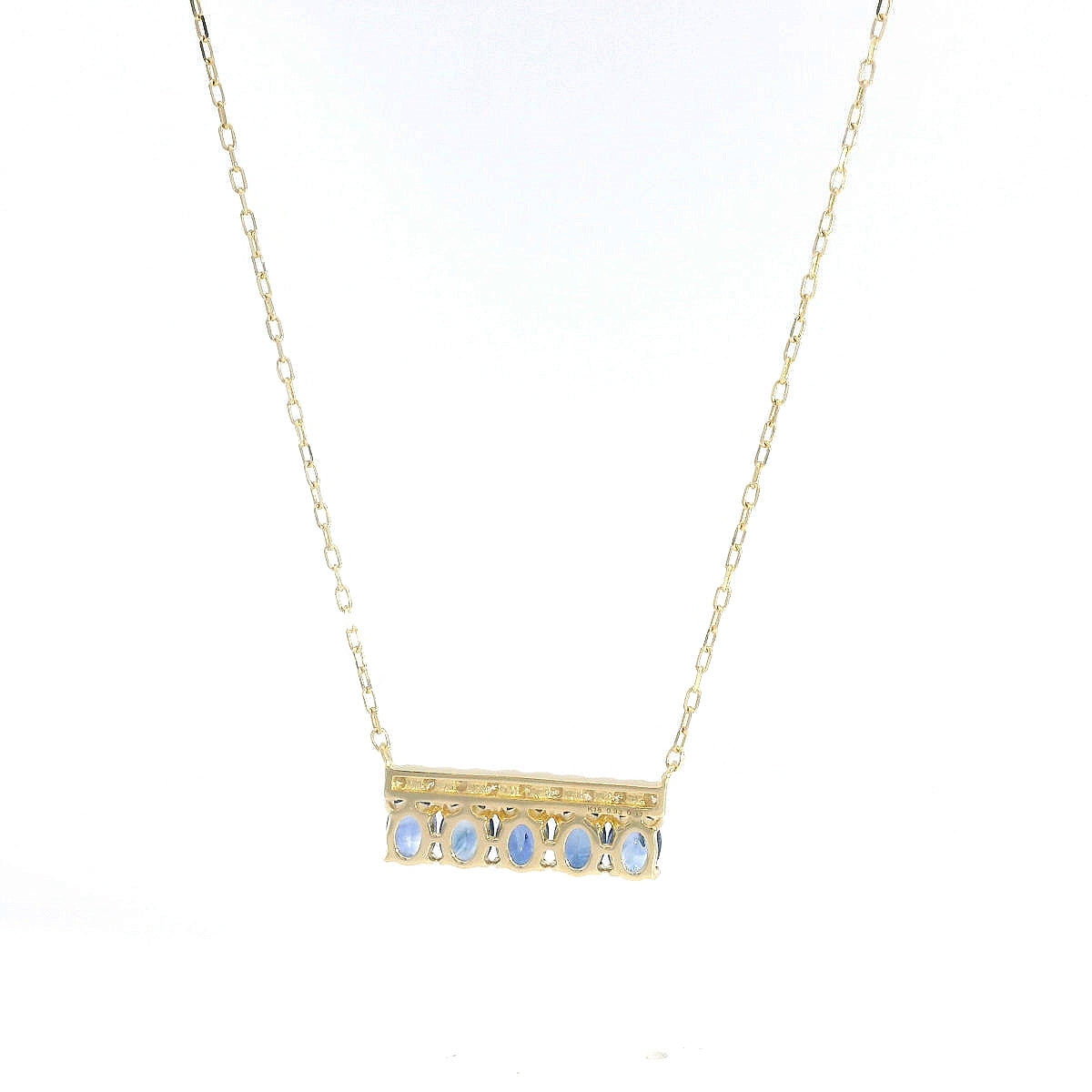 Elegant Diamond Sapphire Pendant - P2207CH-8