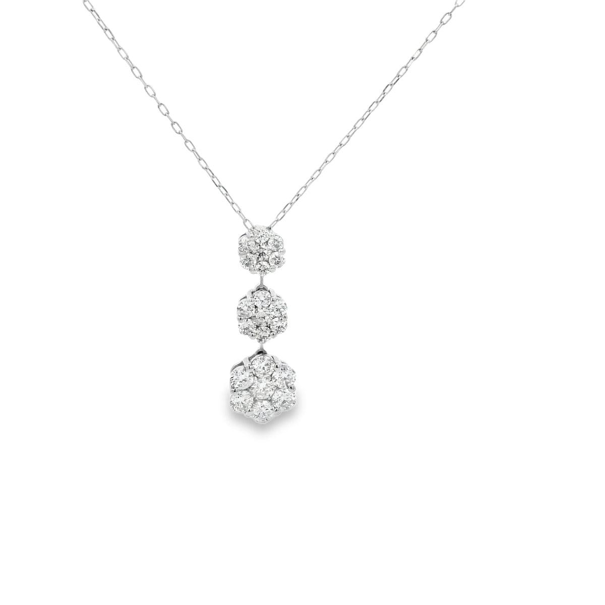 Elegant Diamond Pendant Necklace (P2243Ch-8)