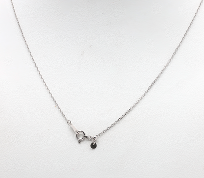 Ichi-Ni Dancing Couple Pendant Necklace with Aquamarine, Pink Tourmaline & Diamonds in PT (P2344CH)